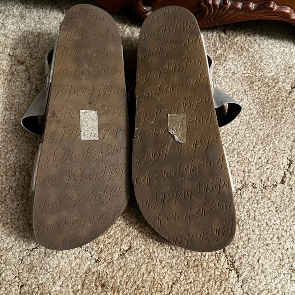 Blowfish Women's Gray and Tan Sandals - Picture 2 of 7